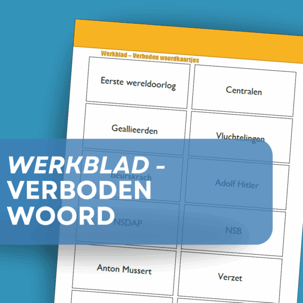 Werkblad - Verboden woord